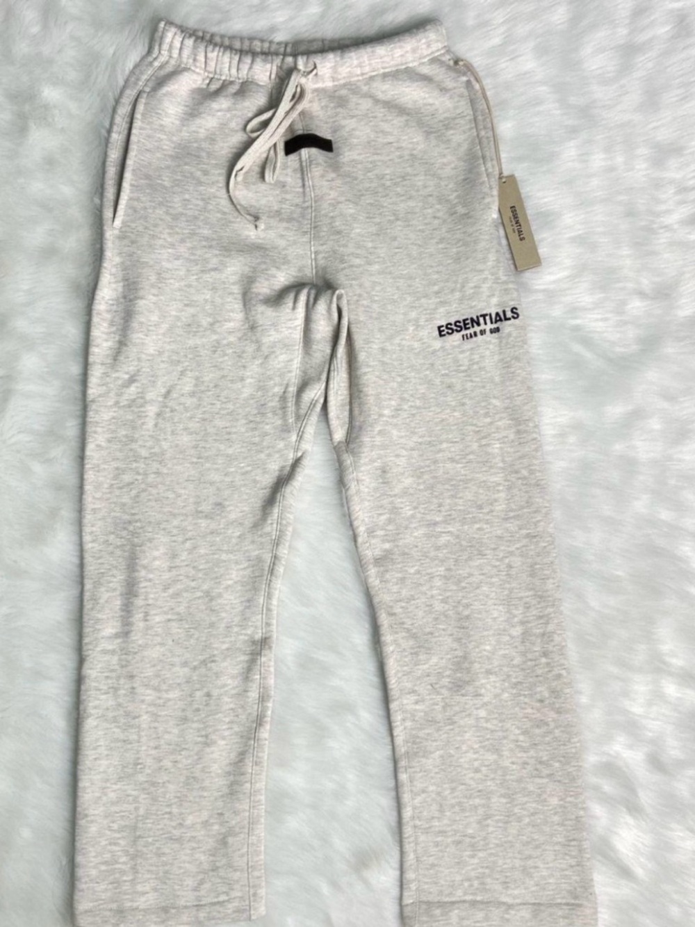 Essentials Light Gray Logo Jogger Sweatpants